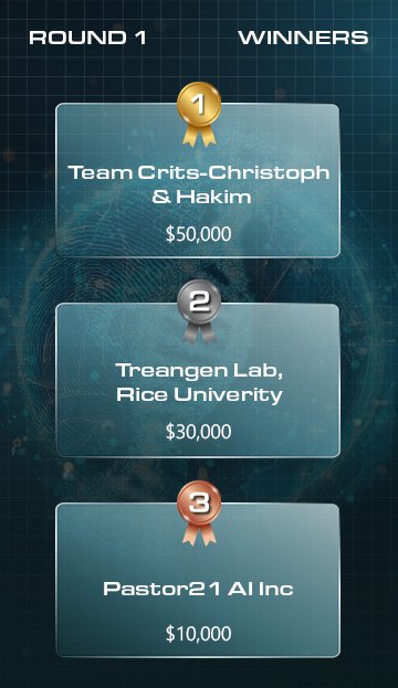 bio atrribution challenge round 1 winners 2026